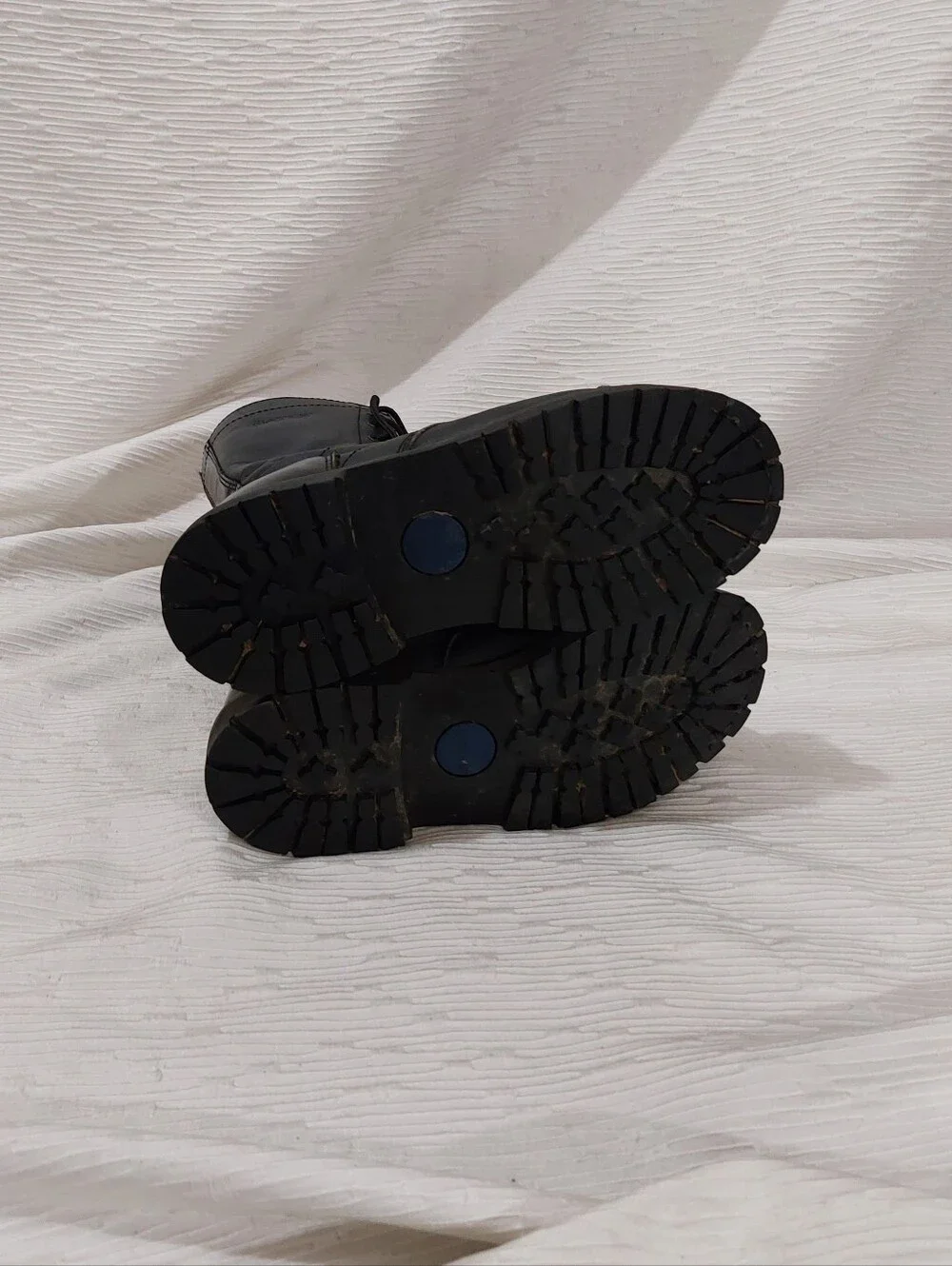 Bates Black Leather Lace-Up Tactical Boots Size 7